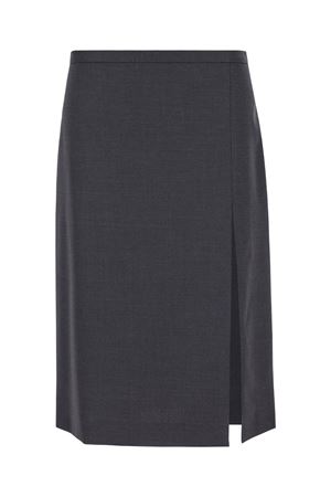 Gray wool-blend pencil skirt PHILOSOPHY DI LORENZO SERAFINI | A011657270509